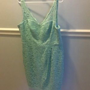 Mint lace dress